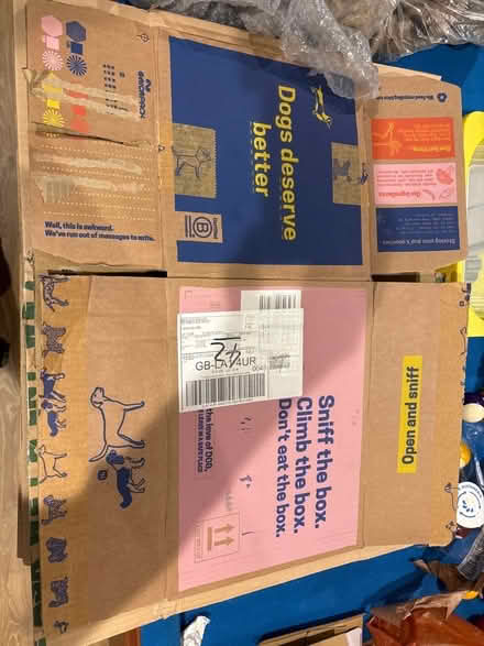 Photo of free 5 flattened cardboard boxes (Greaves LA1) #1