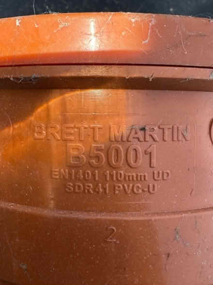 Photo of free 110mm pipe connector (Denmead) #2