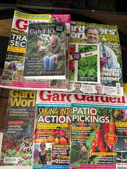Photo of free Gardening mags & Carol Klein book (Weighbridge FK9) #1