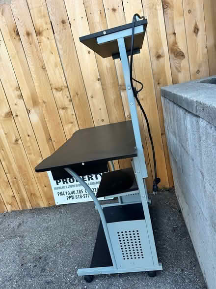 Photo of free Standing desk with power strip (Pasadena) #2