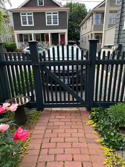 Photo of free Four fence post wraps (Cambridgeport) #3