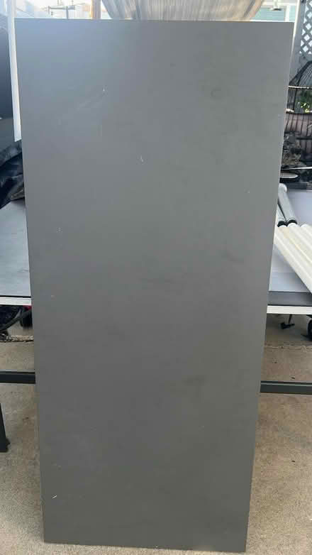 Photo of free IKEA grey table/desk with 4 legs (Hawthorne) #1
