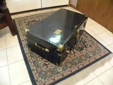 Photo of free Large metal storage trucnk (Troy) #2