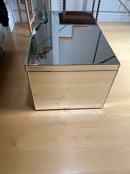 Photo of free Low coffee table. Mirrored. Needs repair. (Leeds LS1) #1