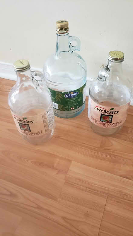 Photo of free Large glass bottles (10/eg) #1