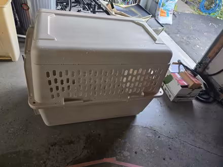 Photo of free Lg dog crate - used to fly (21704) (Near Spring Ridge and 144) #2