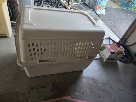Photo of free Lg dog crate - used to fly (21704) (Near Spring Ridge and 144) #2