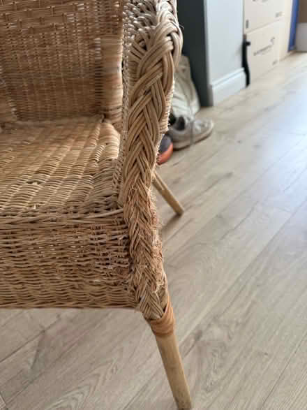Photo of free IKEA wicker chair (Wideopen NE13) #2