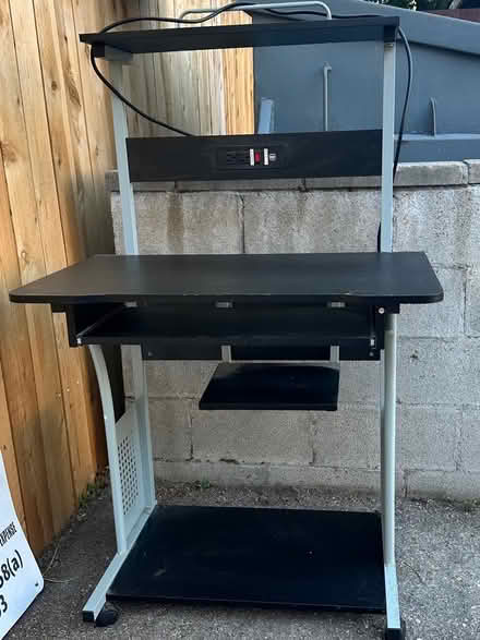 Photo of free Standing desk with power strip (Pasadena) #4