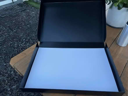 Photo of free Fancy sturdy box 19” x 13 1/2” x 2” (Hawthorne) #2