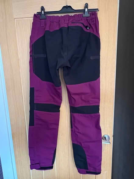 Photo of free Black and purple womens activewear trousers size 12/14 (Stretford M32) #2
