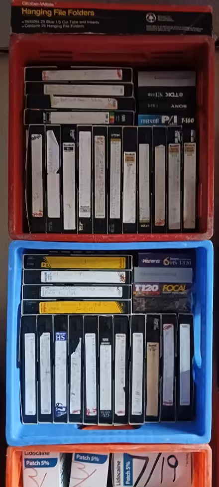 Photo of free VHS tapes that have been recorded (Mi.& Middlebelt , Inkster Mich) #3