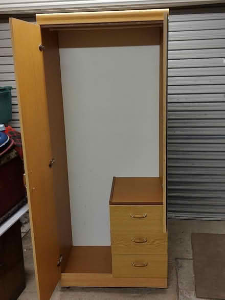 Photo of free Light wood effect wardrobe (Sidley TN40) #1