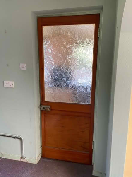 Photo of free Wooden and Glass Door (Sloley NR12) #1