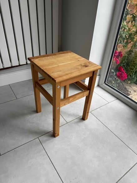 Photo of free Wooden Stool / Small table (Warners End HP1) #1