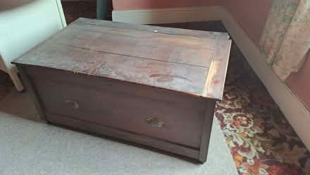 Photo of free Wooden storage chest (Gorse Hill M32) #2
