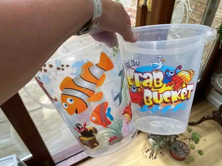Photo of free 2 children’s plastic buckets (West Oxfordshire OX28) #1