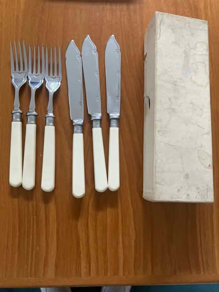 Photo of free Set of three fish knives and forks (Aston CH5) #1