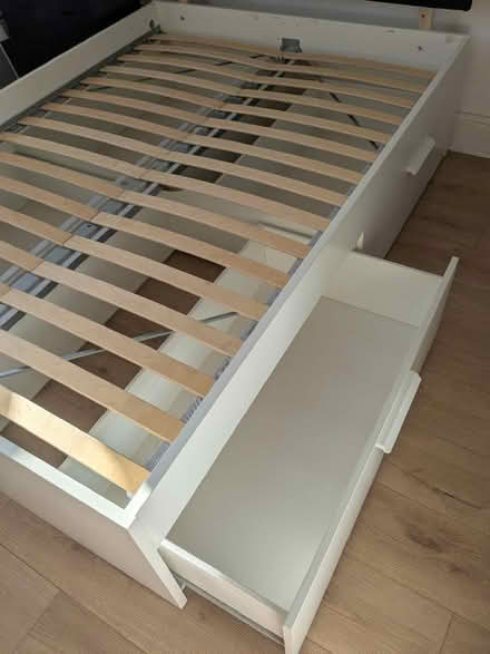 Photo of free IKEA double bed with 4 storage boxes (Palmer Park RG1) #2