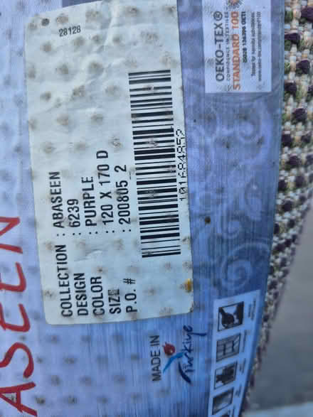 Photo of free Large purple rug (Abbey Wood DA7) #1