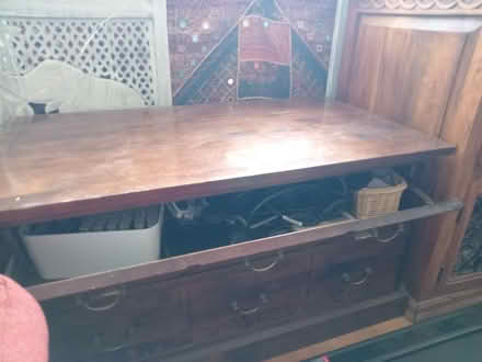 Photo of free Wooden storage cabinet (Lower Morden SM4) #2