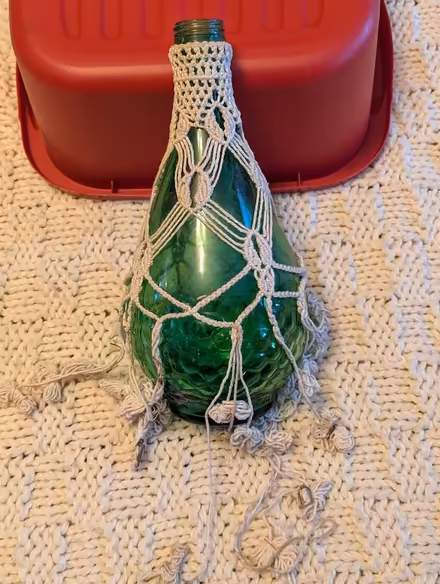 Photo of free Incompleted Macrame Bottle Cover (Yonge and Lawrence) #1