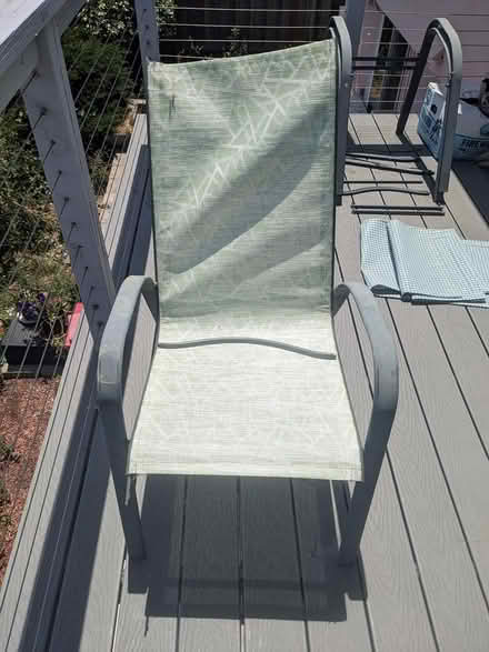 Photo of free Hardware for 3 patio sling chairs (San Mateo Knolls) #1
