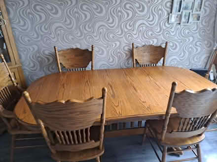 Photo of free Solid wood dining table 6 chairs (S137TR) #1