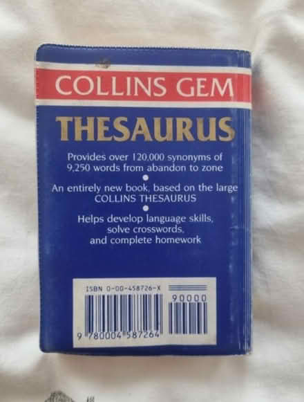 Photo of free Collins Gem Thesaurus (Enfield EN3) #2