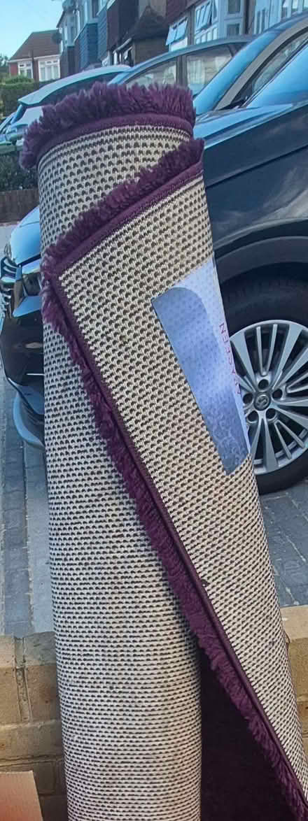Photo of free Large purple rug (Abbey Wood DA7) #2