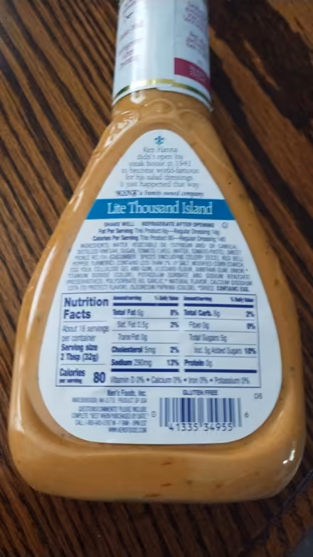 Photo of free Ken's Thousand Island Lite (Vacaville) #2