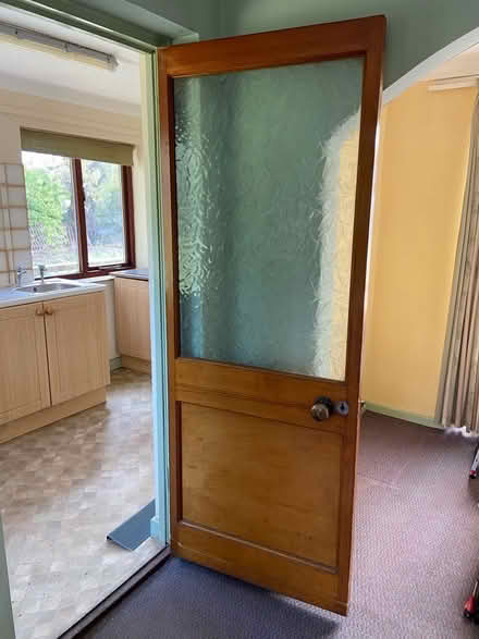 Photo of free Wooden and Glass Door (Sloley NR12) #2