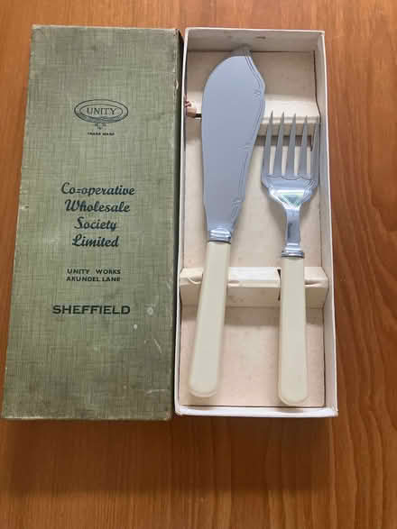 Photo of free Serving size fish knife and fork (Aston CH5) #1