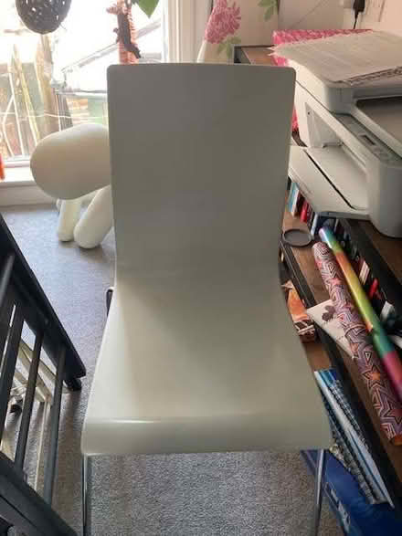 Photo of free Two white Habitat chairs (Lewes BN7) #1