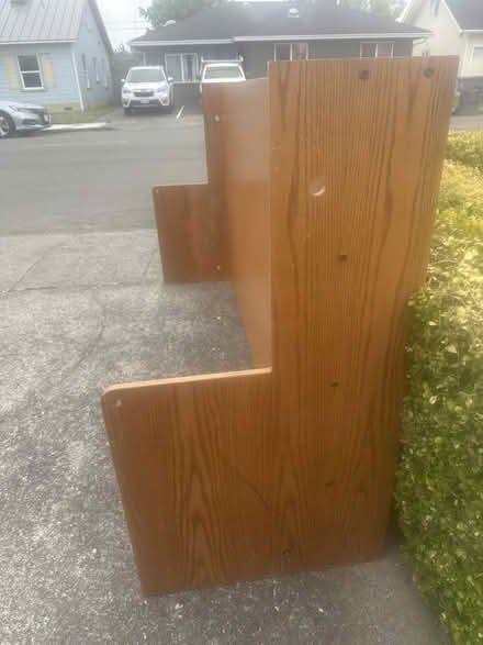 Photo of free Sturdy wood bed frame (1876 Iverson Ave, Arcata) #1