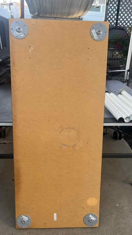 Photo of free IKEA grey table/desk with 4 legs (Hawthorne) #2