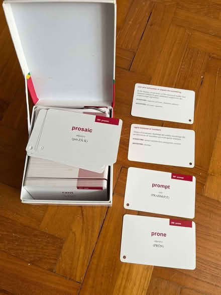 Photo of free SAT vocabulary flash cards (Vanda Road) #2