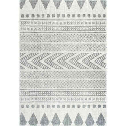 Photo of free Geometric Gray Area Rug + Rug Pad (Petworth) #1
