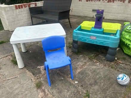Photo of free Kids water and sand table, table and chair (Shenley Brook End MK5) #1