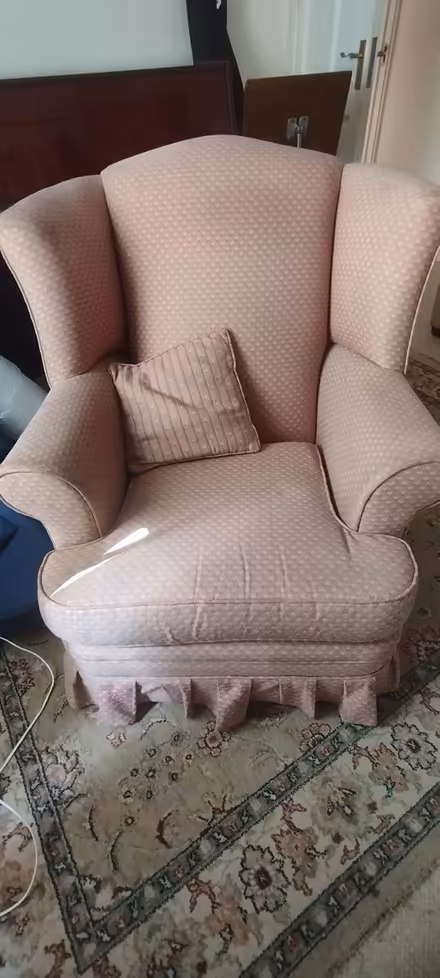 Photo of free Comfy wing armchair + coffee tables (D15) #1