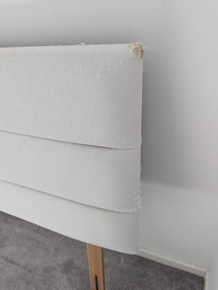 Photo of free Dreams cream fabric headboard (Feering) #2