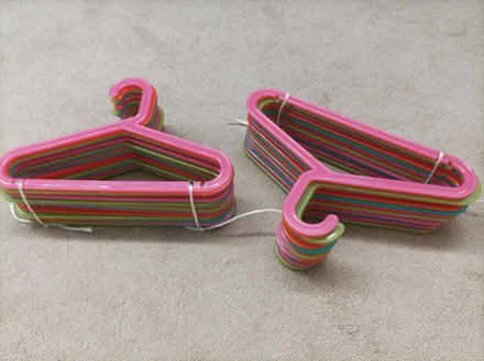 Photo of free 40 x Coloured Childs Coathangers (Swan Lane, Wickford, SS11) #2