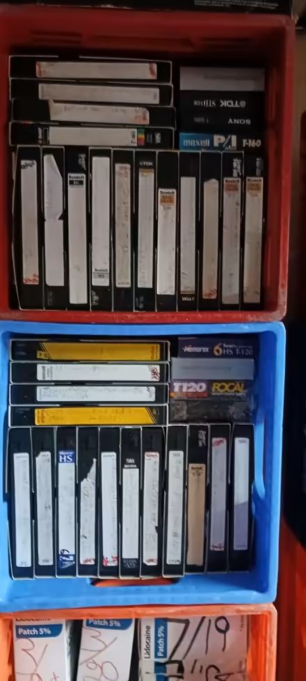 Photo of free VHS tapes that have been recorded (Mi.& Middlebelt , Inkster Mich) #2