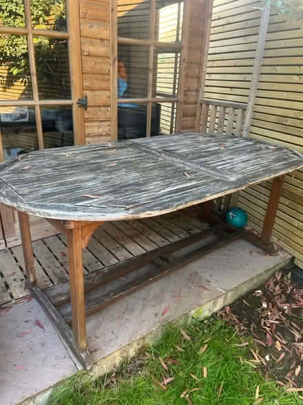 Photo of free Outdoor table (Kt1 3qf) #1