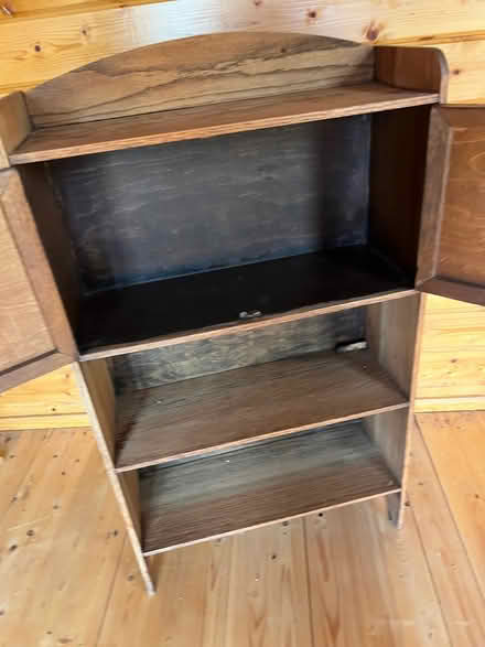 Photo of free Old wooden cabinet with shelving (Layer-de-la-Haye CO2) #3
