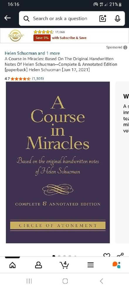 Photo of ACIM. Circle of Atonment version. Does anyone have this boo (Weston) #1