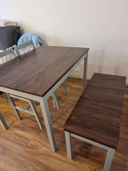 Photo of free Dining table, 2x chairs and bench (Coxheath ME17) #3