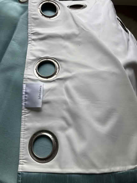 Photo of free Pr of John Lewis Duck Egg Blue Eyelet Curtains (Aston CH5) #3