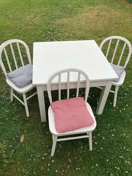 Photo of free Children's wooden table and set of 4 chairs (New Marston OX3) #1