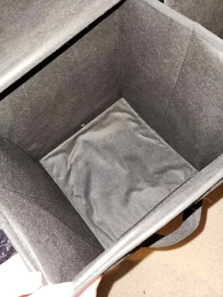 Photo of free 4 "drawer" cloth and plastic cubbie (Towne Lake park) #3